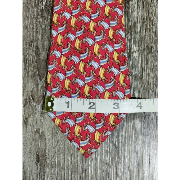 Salvatore Ferragamo Silk Necktie Mens Lounge Beach Chairs - Picture 5 of 7